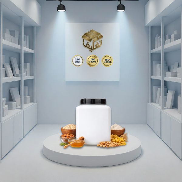White Square Jars
